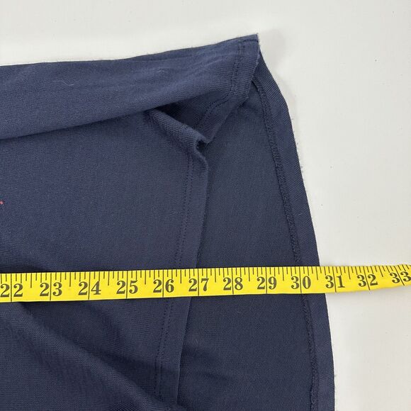 Catherines Shirt Womens 2X Blue Handkerchief Western Knit Flowy Tassel Rodeo - Picture 11 of 12